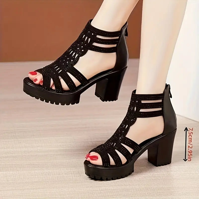 Sandalias de boca de pez de nuevo estilo (punta expuesta)