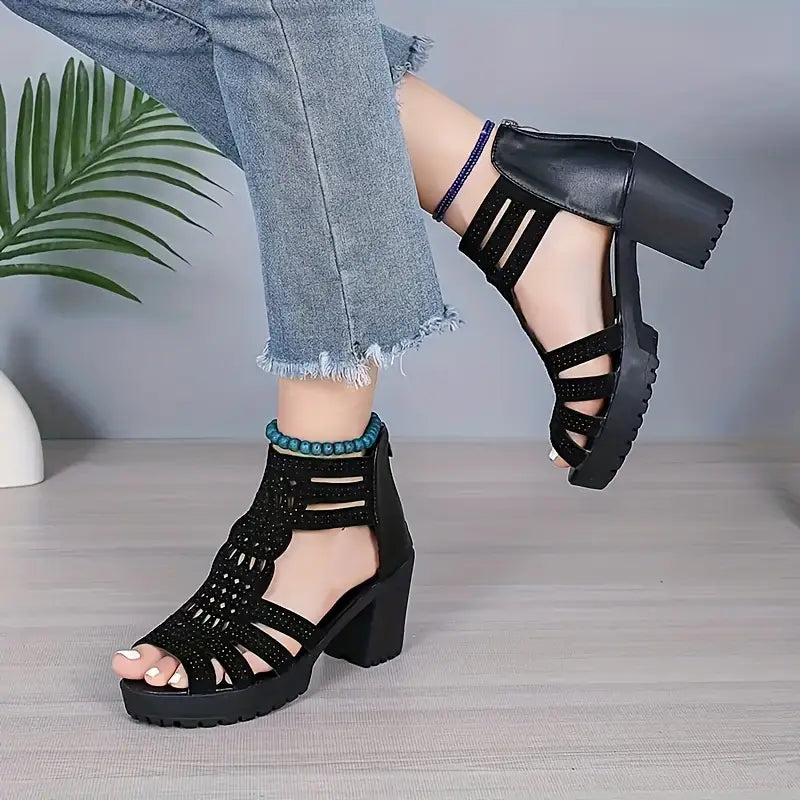 Sandalias de boca de pez de nuevo estilo (punta expuesta)