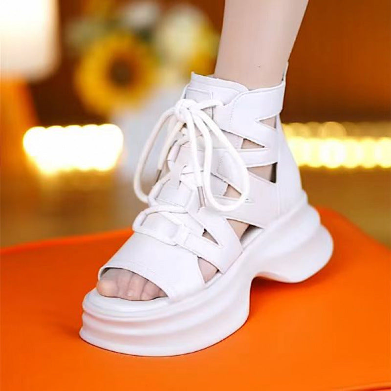 Sandalias de plataforma retro