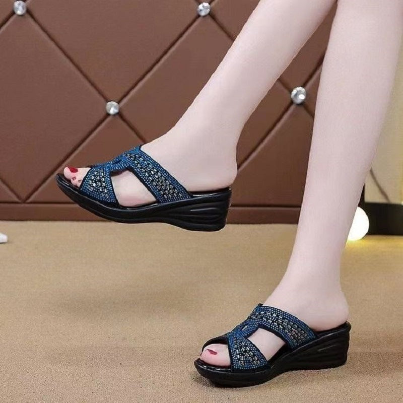 Sandalias de cuña antideslizantes