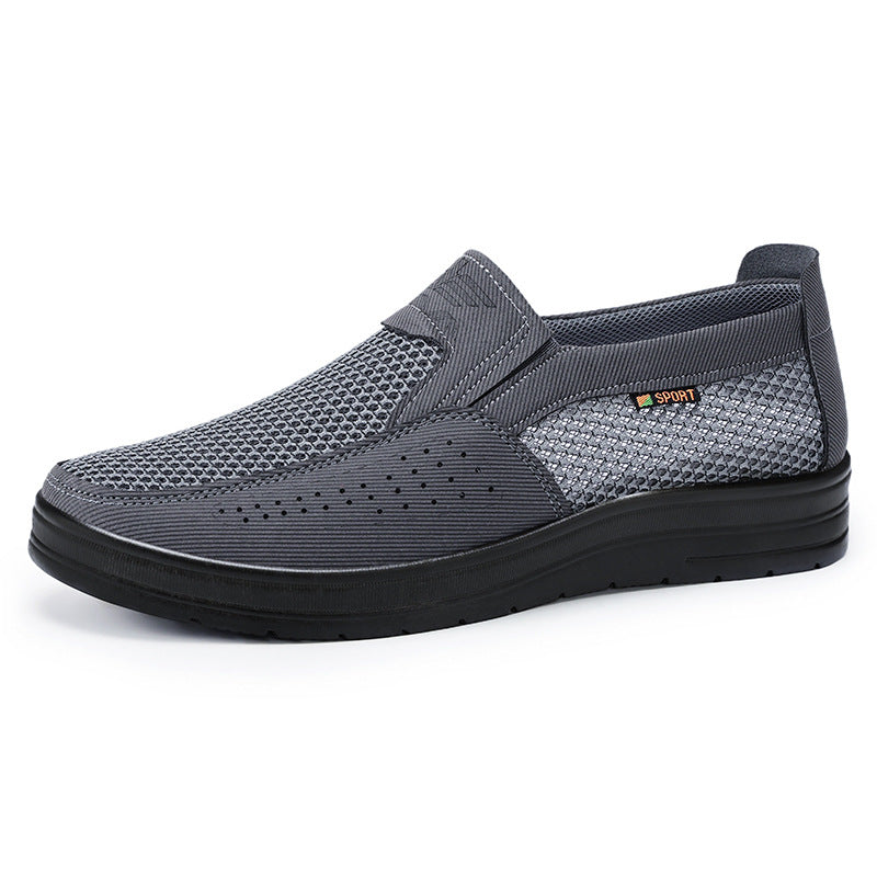 Colores sólidos con zapatos transpirables para hombres