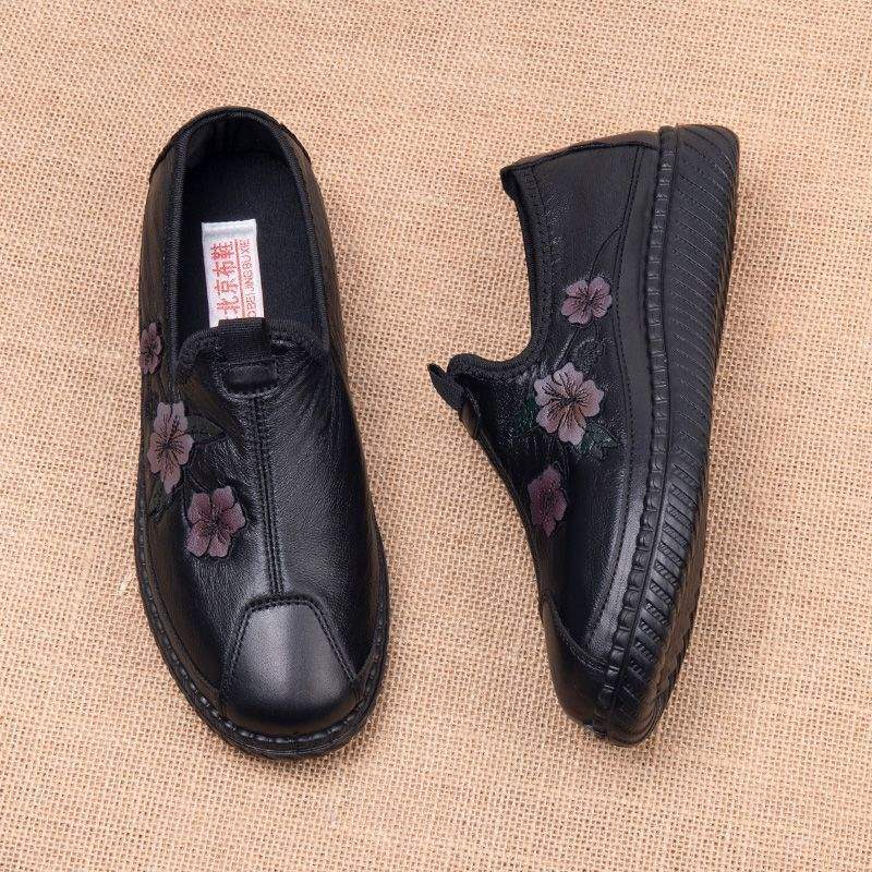 Zapatos clásicos de piel estampada