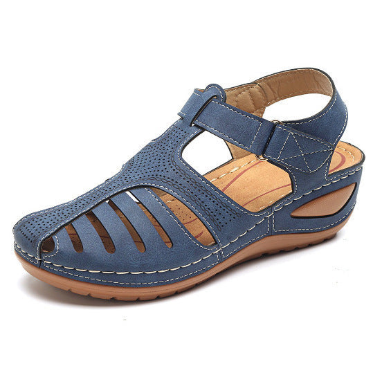 Sandalias de plataforma para mujer estilo vintage