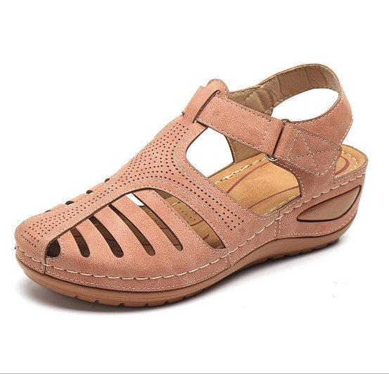 Sandalias de plataforma para mujer estilo vintage