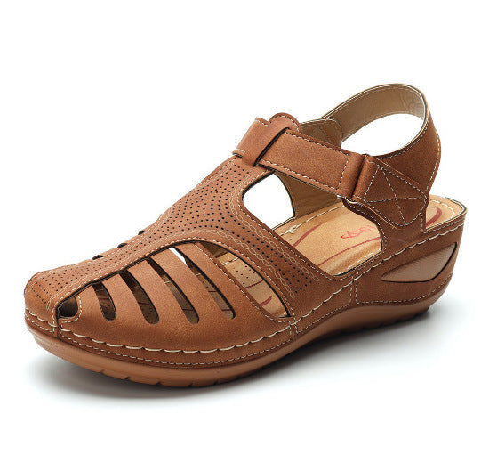 Sandalias de plataforma para mujer estilo vintage