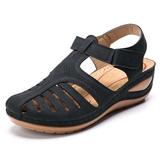 Sandalias de plataforma para mujer estilo vintage