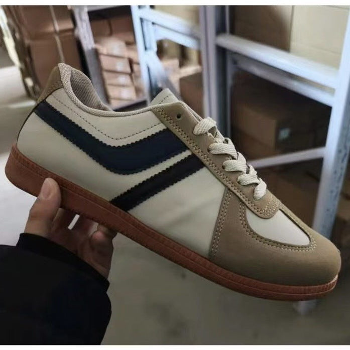 Nuevos zapatos de entrenamiento alemán 2025 zapatos masculinos primavera Forrest Gump zapatos de tablero de suela gruesa zapatillas deportivas de ocio retro