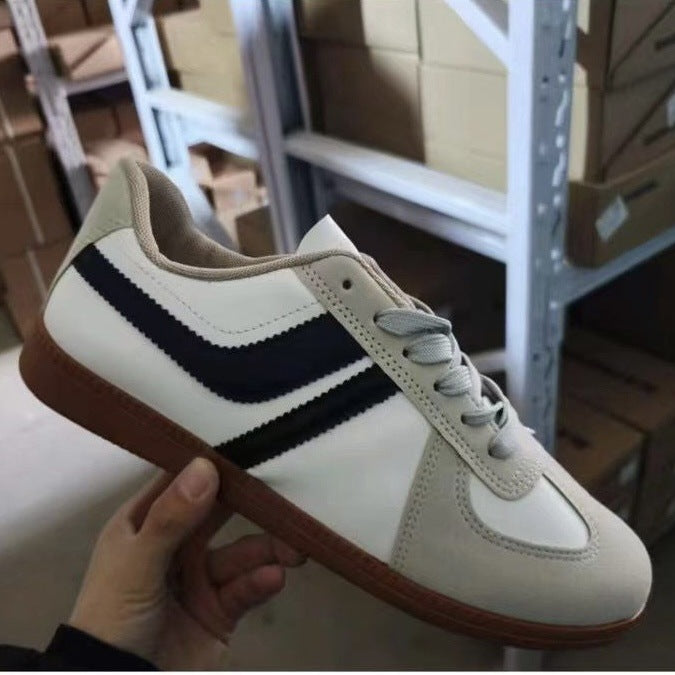 Nuevos zapatos de entrenamiento alemán 2025 zapatos masculinos primavera Forrest Gump zapatos de tablero de suela gruesa zapatillas deportivas de ocio retro