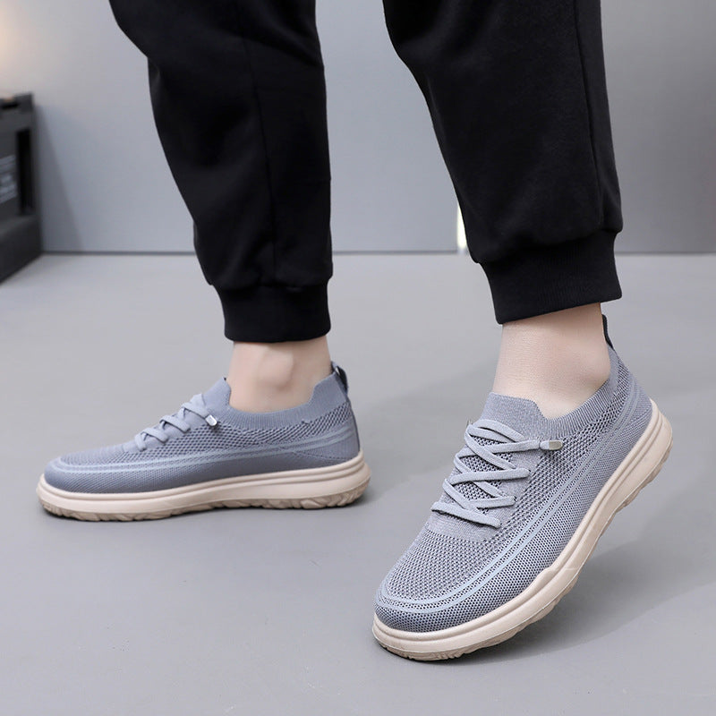 Zapatos para hombres primavera y otoño 2025 nuevos zapatos individuales casuales para hombres con suelas blandas y resistentes al desgaste