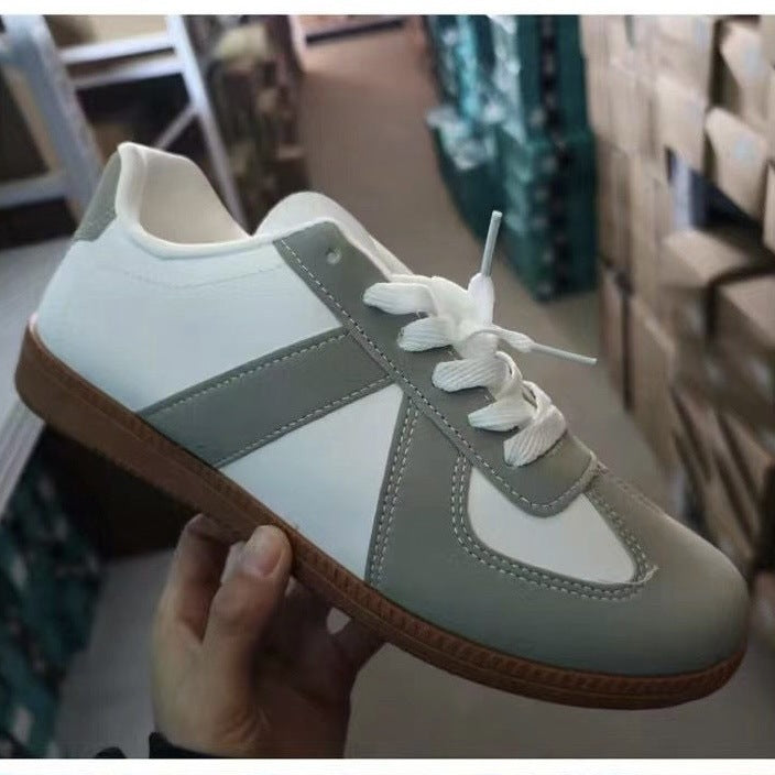 Nuevos zapatos de entrenamiento alemán 2025 zapatos masculinos primavera Forrest Gump zapatos de tablero de suela gruesa zapatillas deportivas de ocio retro