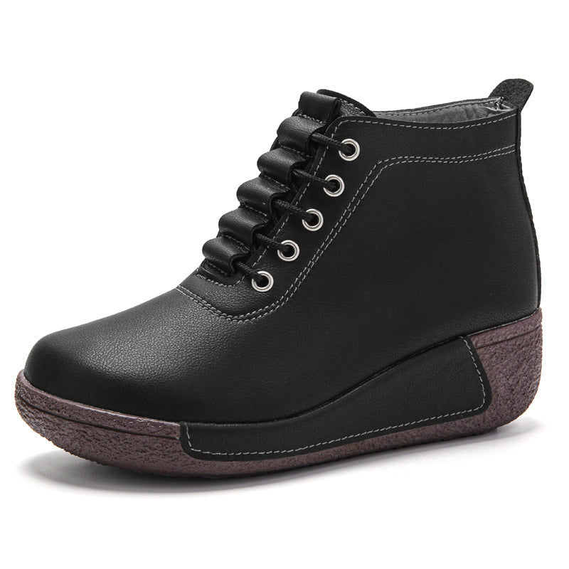 Zapatos de cuero femenino de alta gama 2025