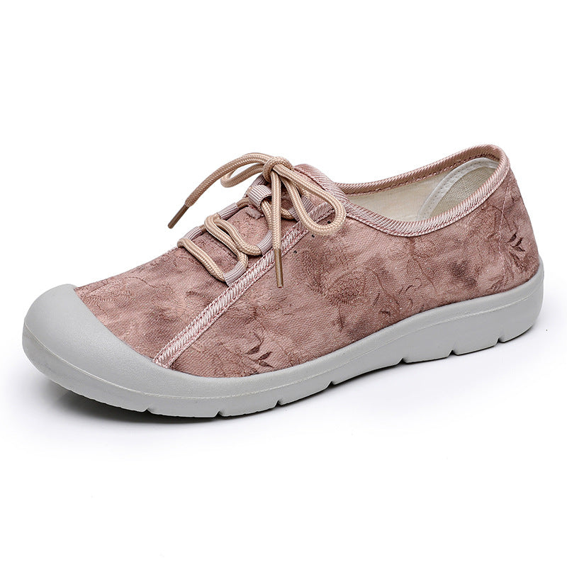 Zapatos de tela de primavera y otoño 2025 zapatos de madre de moda y ocio con suelas blandas