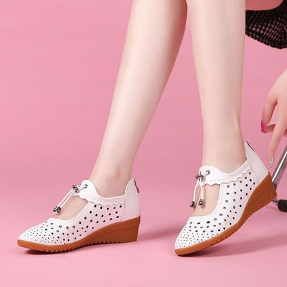 sandalias de malla calada