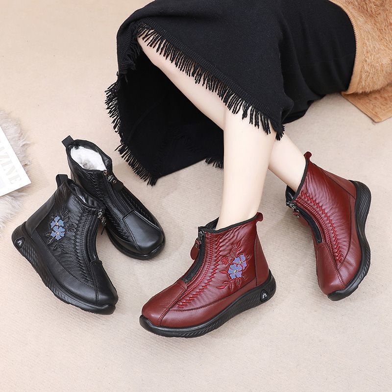 Nuevas botas estampadas con cremallera