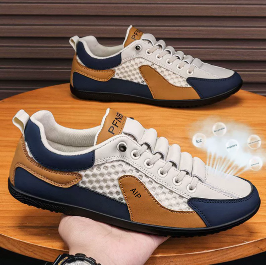 Zapatos casuales de cuero para hombres de medio apoyo 2025 nuevos