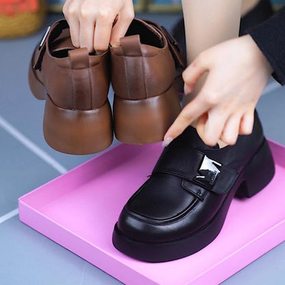 Zapatos de cuero estilo británico