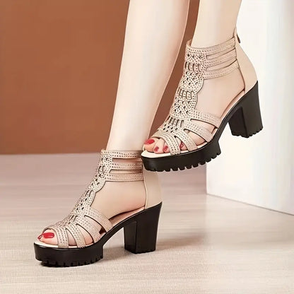 Sandalias de boca de pez de nuevo estilo (punta expuesta)