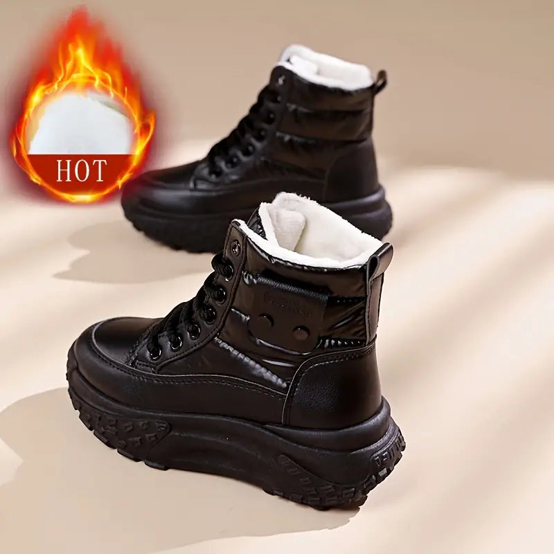 Zapatos de algodón cálidos e impermeables para invierno.