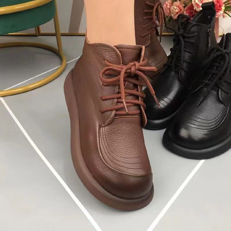 2025 botas cortas de cuero nuevas