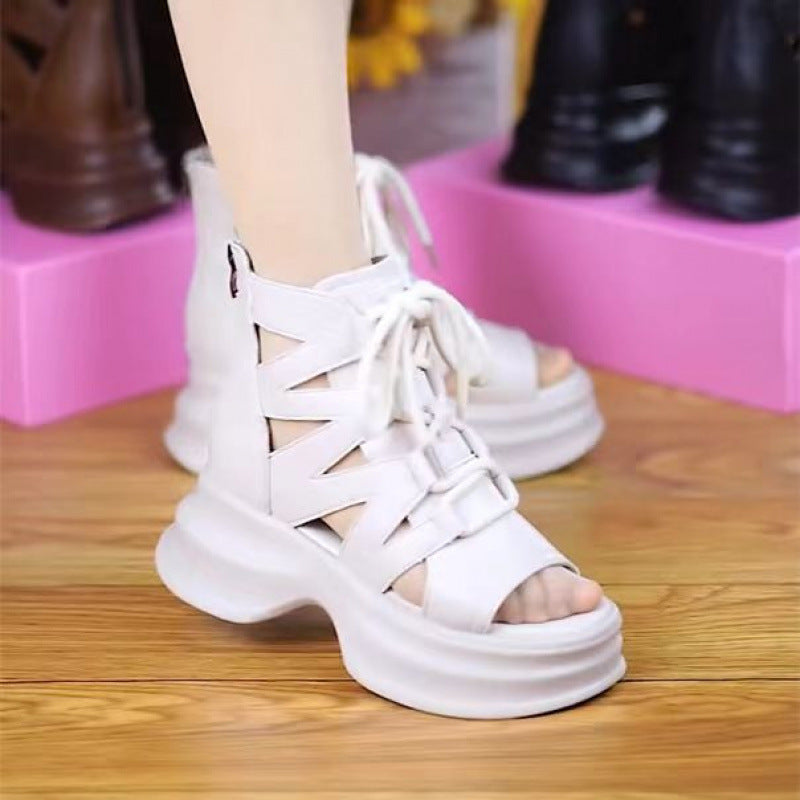 Sandalias de plataforma retro