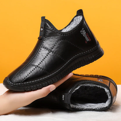 zapatos de papá de lana de invierno