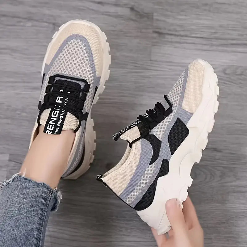 Nuevos zapatos de papá de malla 2025