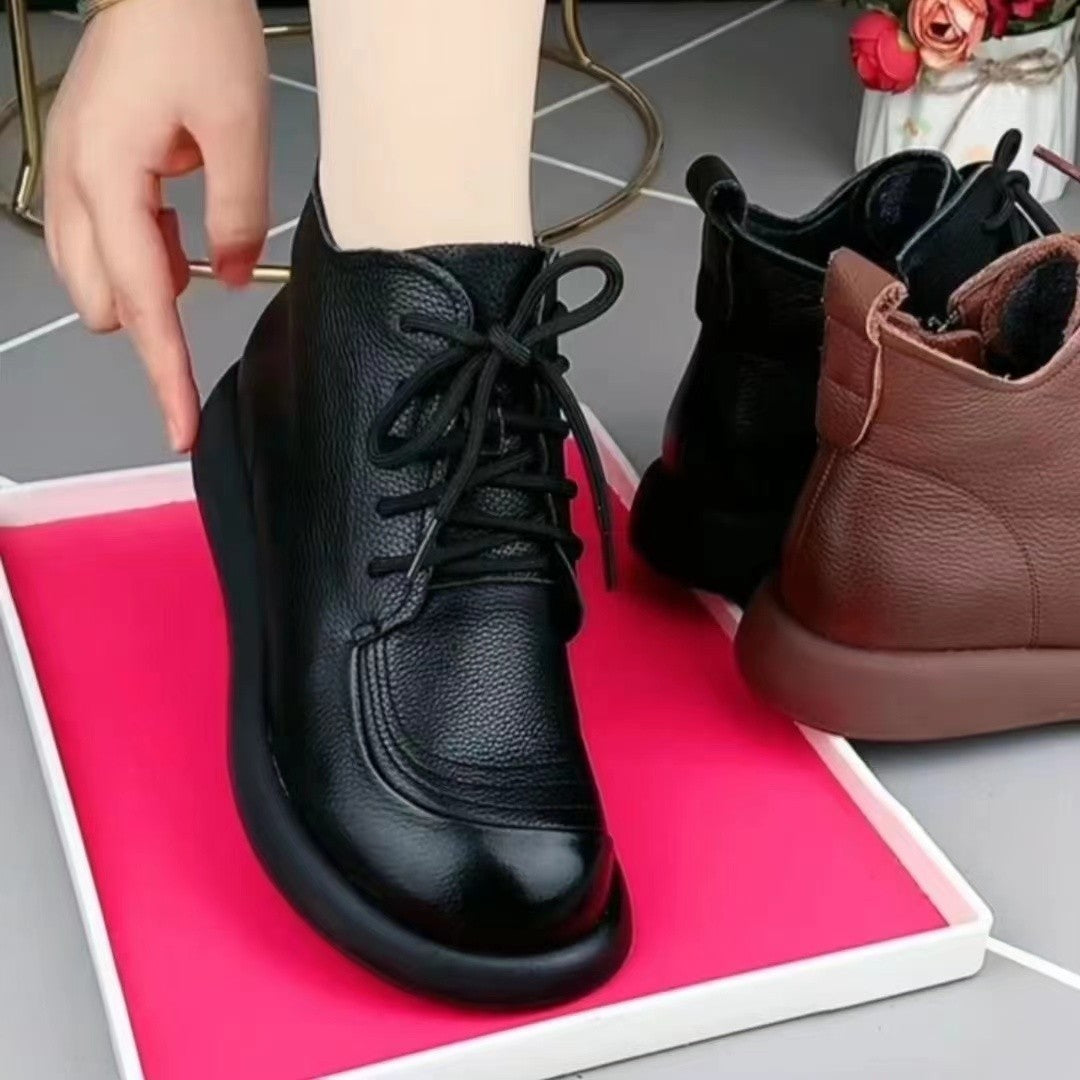 2025 botas cortas de cuero nuevas