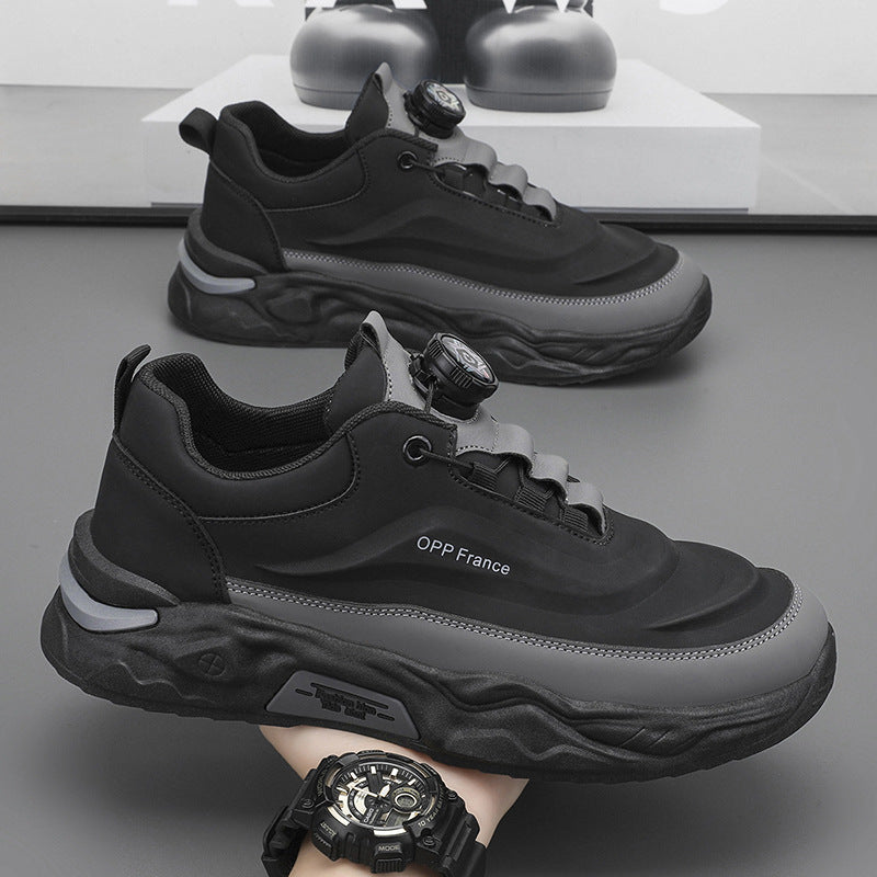 2025 nuevos zapatos de papá con botones