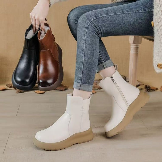 Botas Martin cálidas de terciopelo de invierno (cuero)