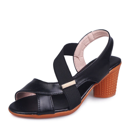 Sandalias boca de pez mujer