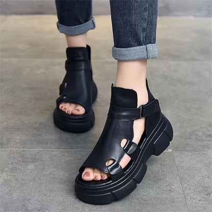 Nuevas sandalias con velcro y boca de pez 2025