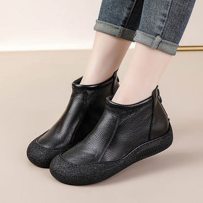 Botas de plataforma 100% piel auténtica.