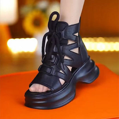 Sandalias de plataforma retro