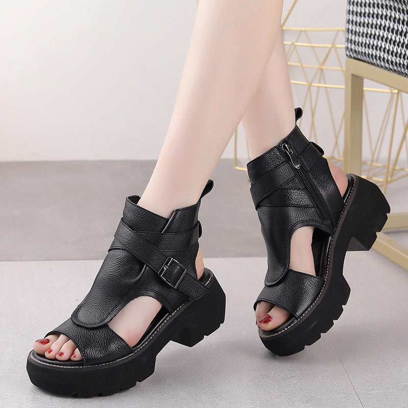 Sandalias romanas de plataforma