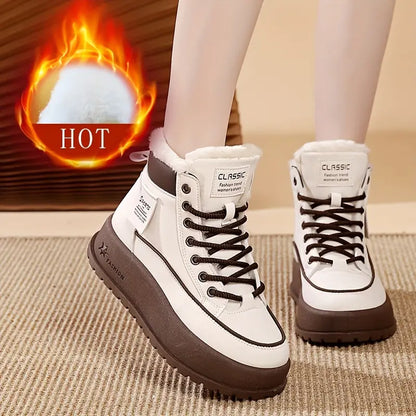 Nuevas botas de nieve de estilo coreano de otoño e invierno.