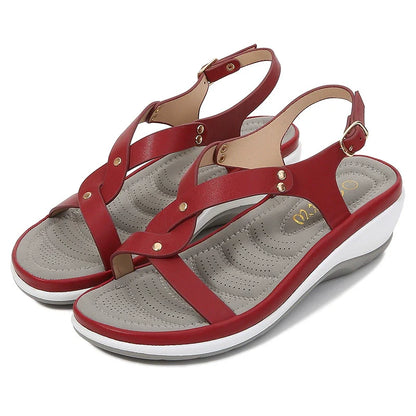 Sandalias de playa para mujer con punta redonda