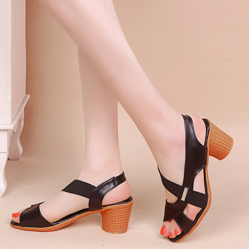 Sandalias boca de pez mujer