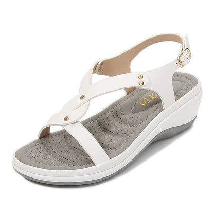 Sandalias de playa para mujer con punta redonda
