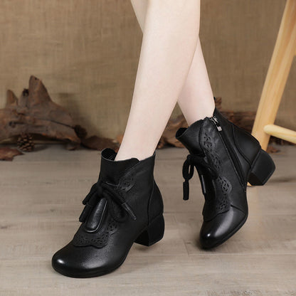 Botas de mamá con punta redonda