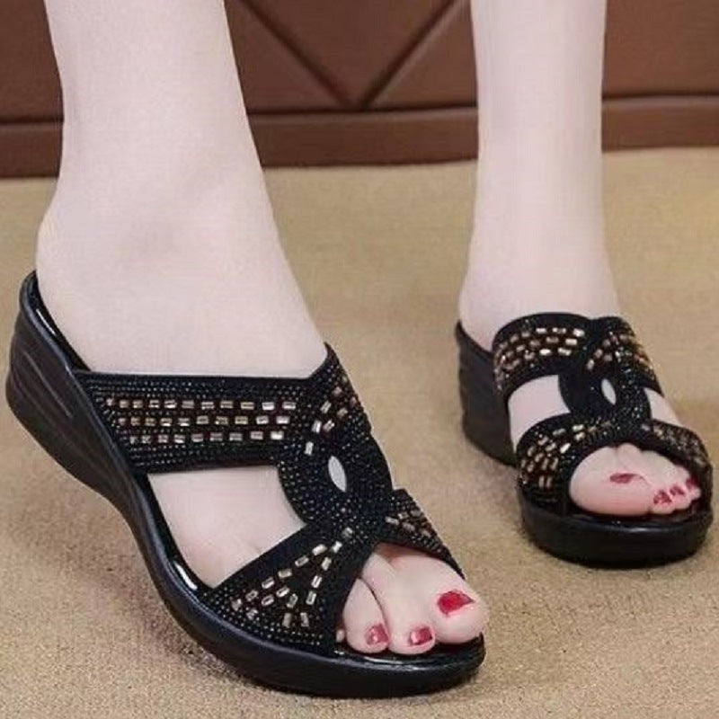 Sandalias de cuña antideslizantes