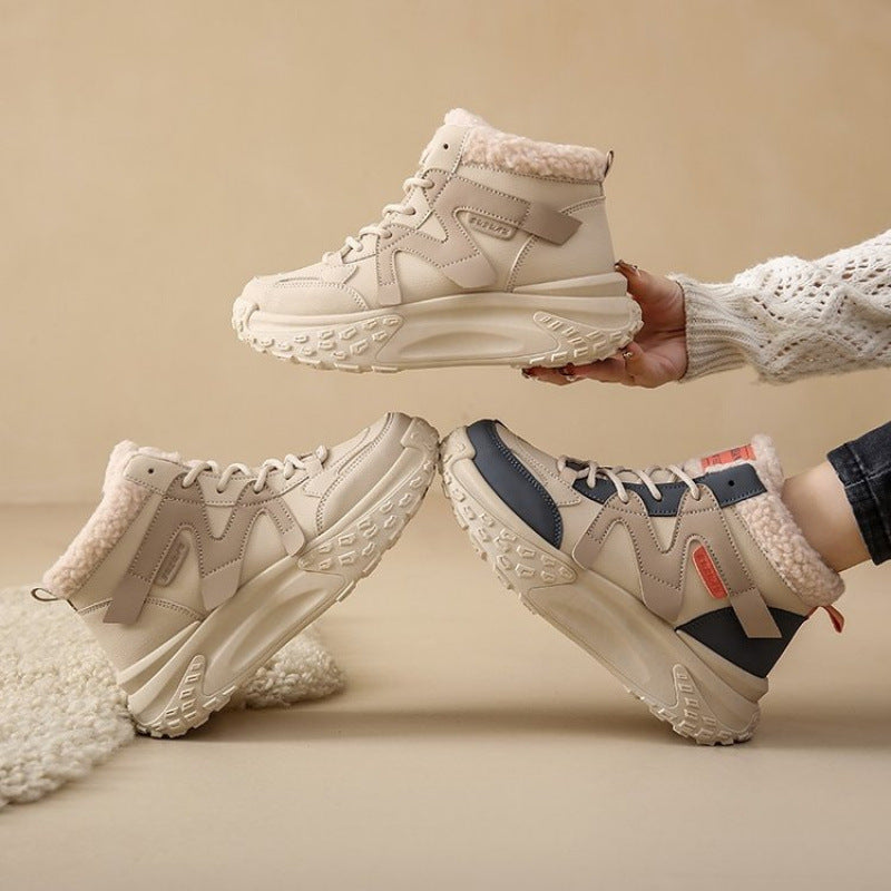 zapatos de algodón en versión coreana