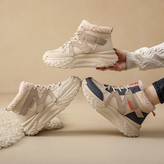 zapatos de algodón en versión coreana