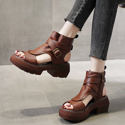Sandalias romanas de plataforma