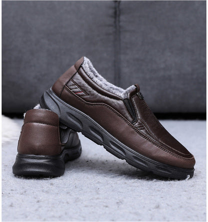 zapatos de cuero de invierno para hombre
