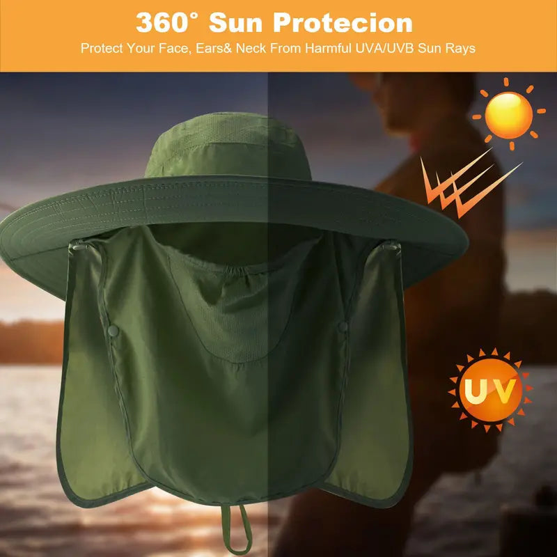 Sombrero para el sol desmontable 3 en 1