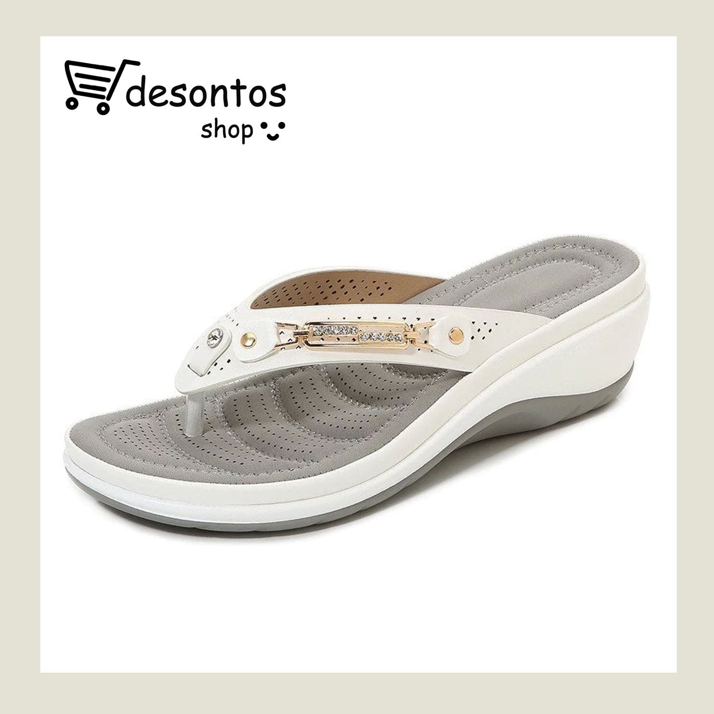 Sandalias acolchadas con soporte para el arco para mujer