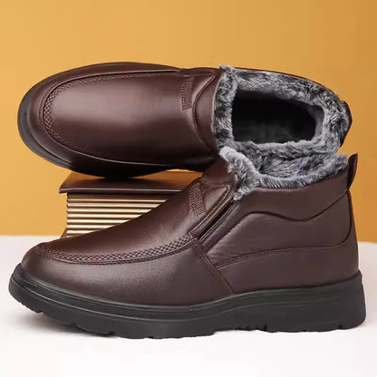 Zapatos cálidos de lana de invierno para hombre.