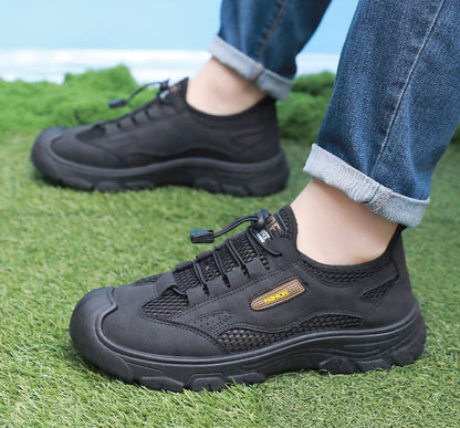 En verano, los nuevos zapatos de montañismo transpirables y cómodos son antideslizantes y 100 zapatos de papá.