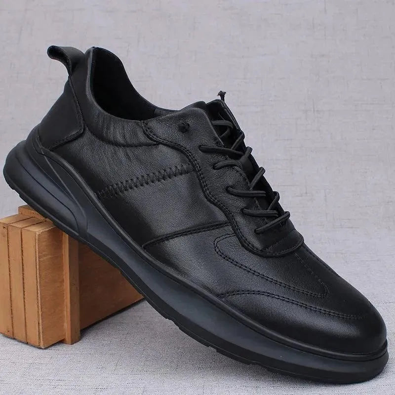 zapatos de cuero impermeables para hombre