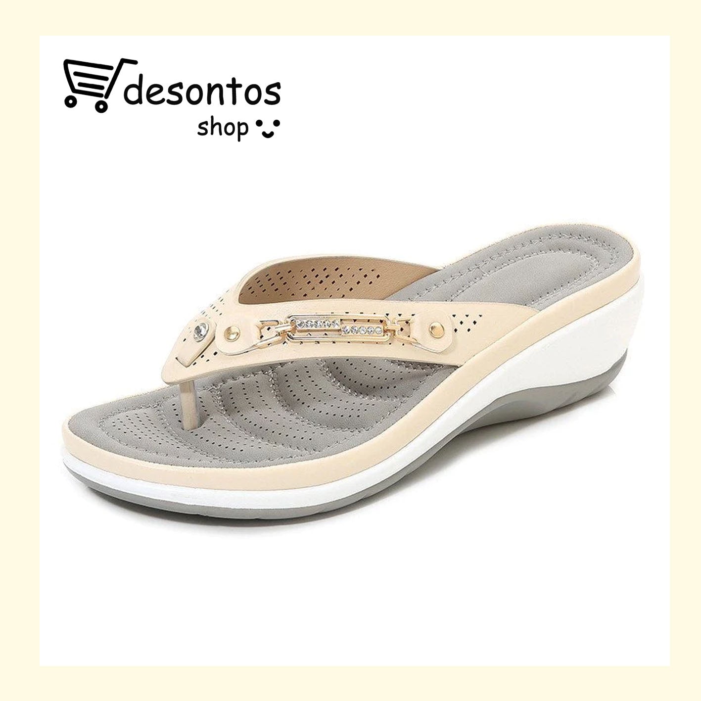 Sandalias acolchadas con soporte para el arco para mujer